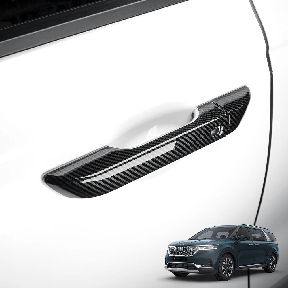 

For Kia Carnival KA4/KA4 PE 2022-2026 ABS Exterior Door Handles Trim External Door Handle Frame Bowl Car Exterior Accessories