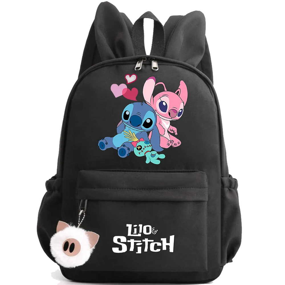 Cute Disney Lilo Stitch Backpack for Girl Boy Student Teenager Children Rucksack Women Casual School Bags Kids Birthday Gift Toy