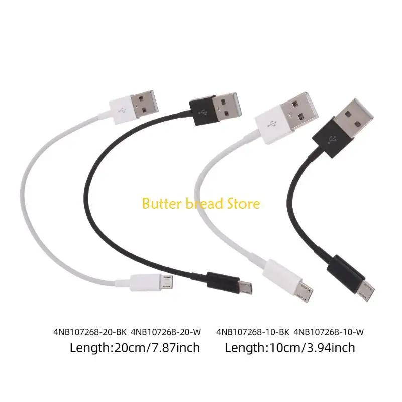 كابل USB قصير W89C ، USB إلى كابل الشحن السريع USB 2A ، 480 ميجا ب بت في الثانية في الثانية.