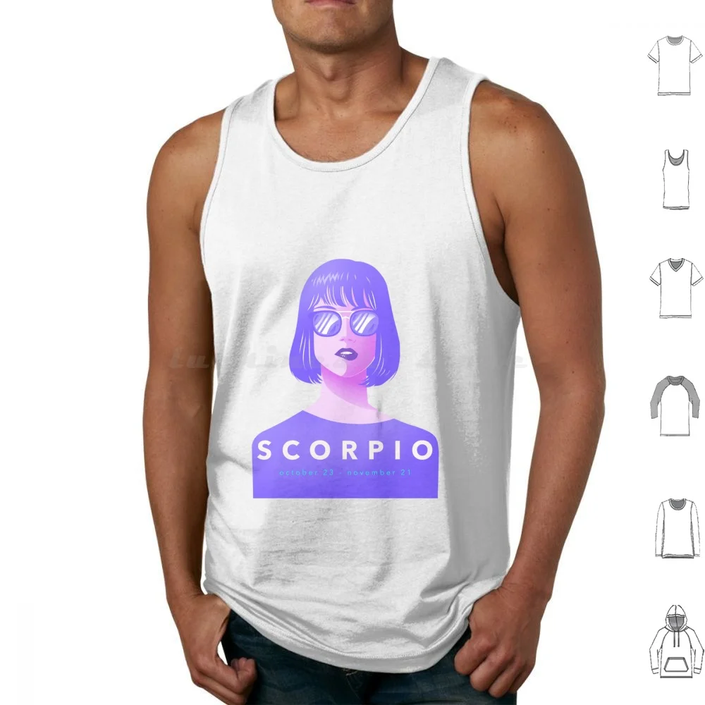 Scorpio Zodiac Sign Tank Tops Vest Sleeveless Scorpio Sign Zodiac Scorpio Sign Astrology October November Scorpion