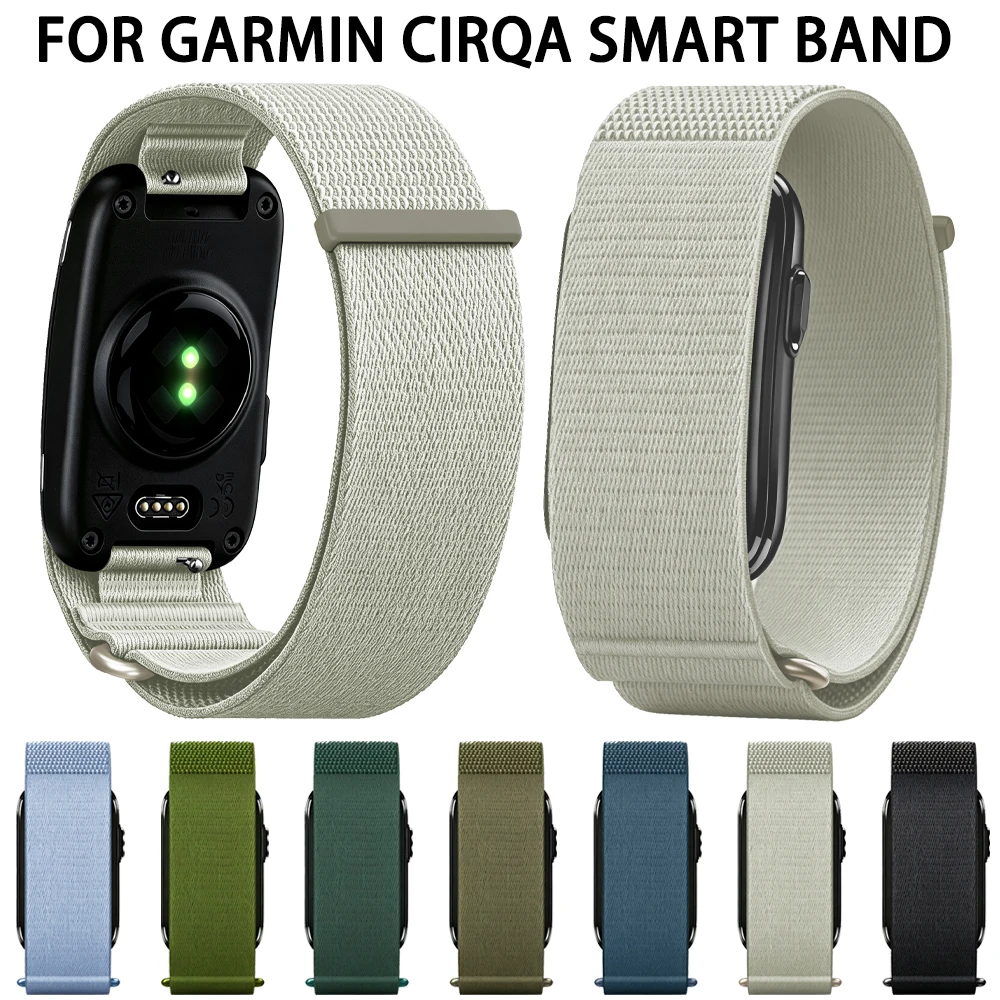 Nylon Biceps Arm/Wristband for Garmin CIRQA Smart Band Adjustable Loop Strap Sports Fitness Tracker for Garmin CIRQA Smart Band