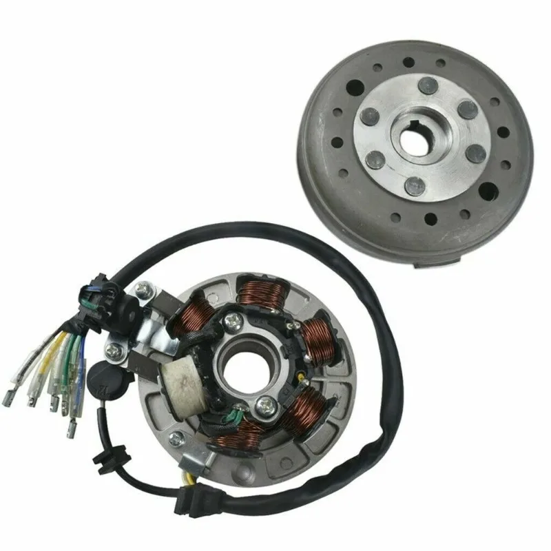 6 Coil Magneto Stator Flywheel Lifan 110cc 140cc 150cc Kit for Dirt Pit Bike SSR SDG