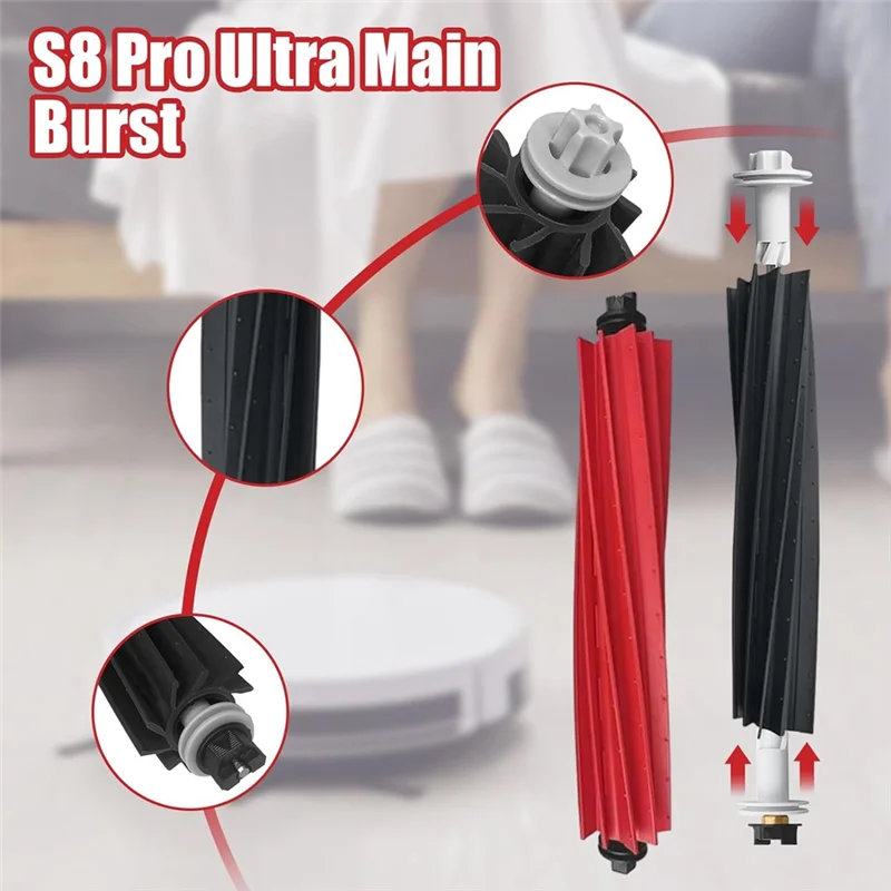 A05G-для пылесоса Roborock S8 Pro Ultra, основная боковая щетка, фильтр Hepa, швабра, тканевые мешки для пыли, детали