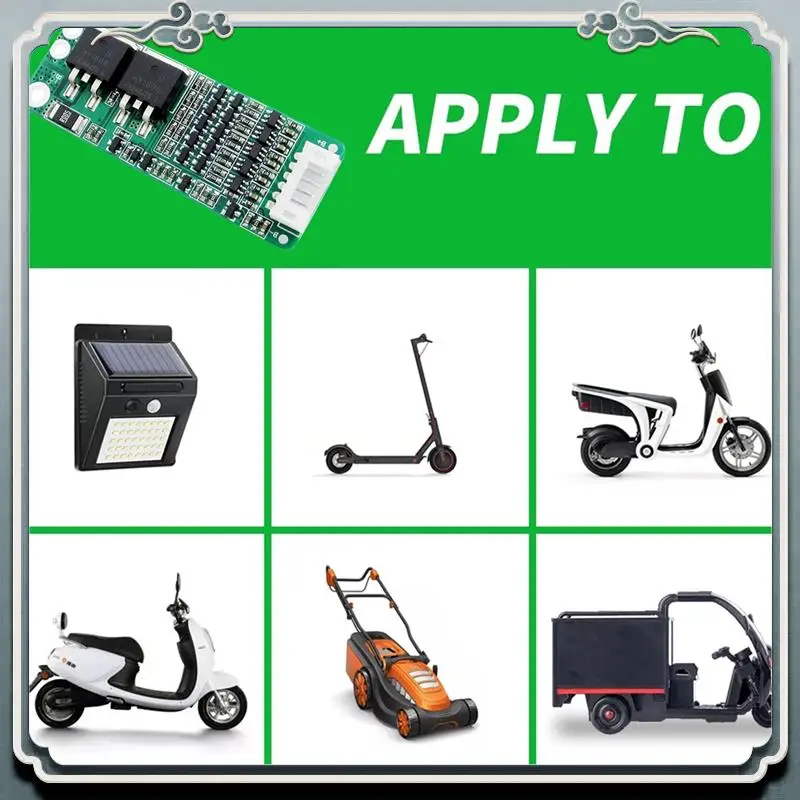 Premium 5S 21V 56A Lithium- Battery Charging Protection Board+Cable Supporting Short Circuit/Overload/Over Current Protection
