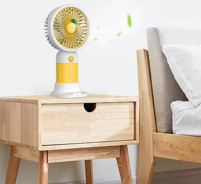 Portable Mini USB Table Fan Handheld Electric Pocket Fan Stand Durable Plastic Three Options For Office Car Hotel Use