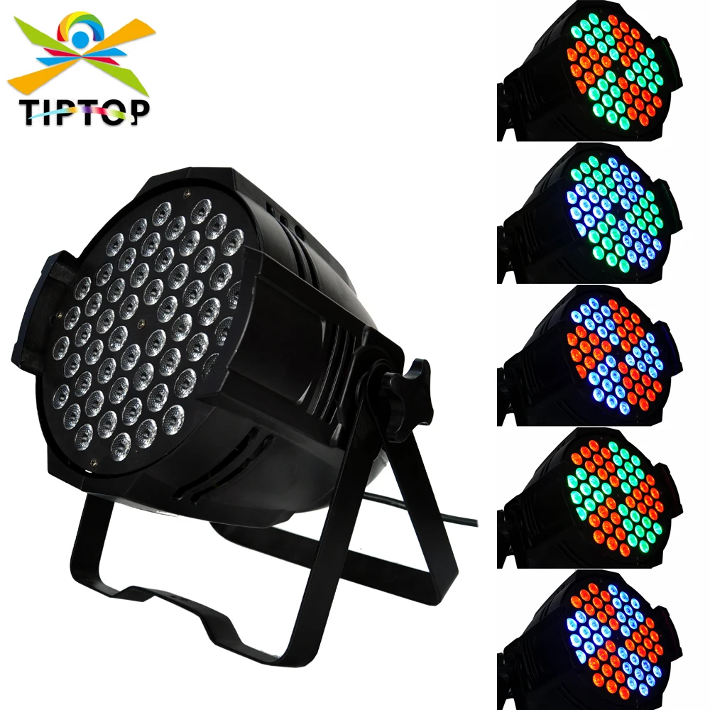 

Светодиодный PAR-прожектор TIPTOP Pinwheel RGB 54x3W из алюминия с эффектом вращения и потока воды, светодиодные PAR-светильники-вертушки RGB 3IN1 с ЖК-дисплеем TP-P54C