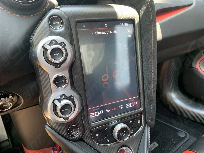 

Накладки из сухого карбона для салона автомобиля (3 шт.): замена OEM-панелей монитора и управления, подходят для 720S Coupe и Spider 2017-2021 гг.