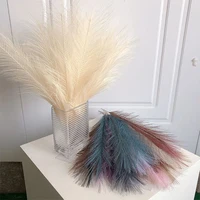 5/10/20PCS Fluffy Pampas Grass Boho Decor Artificial Flower Fake Plant Reed Simulated Party Wedding Home Decoration 42CM 5