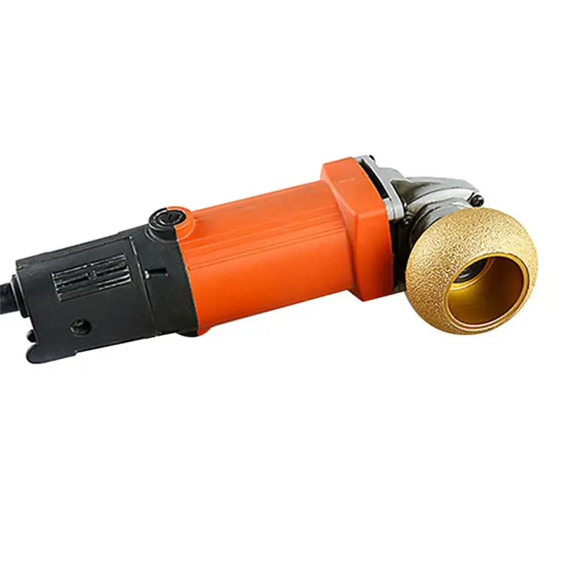 AA353~75Mm Stone Edging Wheel Grinding Wheel Roman Slotted Marble Brazed Angle Grinder Grinding Head 30Mm