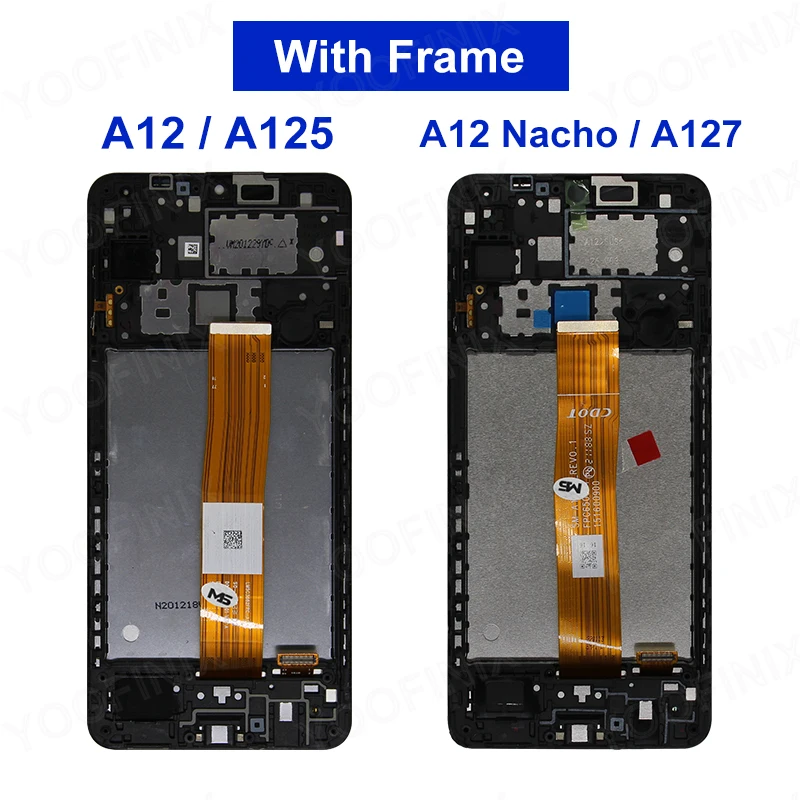 For Samsung Galaxy A12 Nacho LCD SM-A127F/DSN Display Touch Screen Digitizer For Samsung A12 LCD SM-A125F/DS Replacement Parts