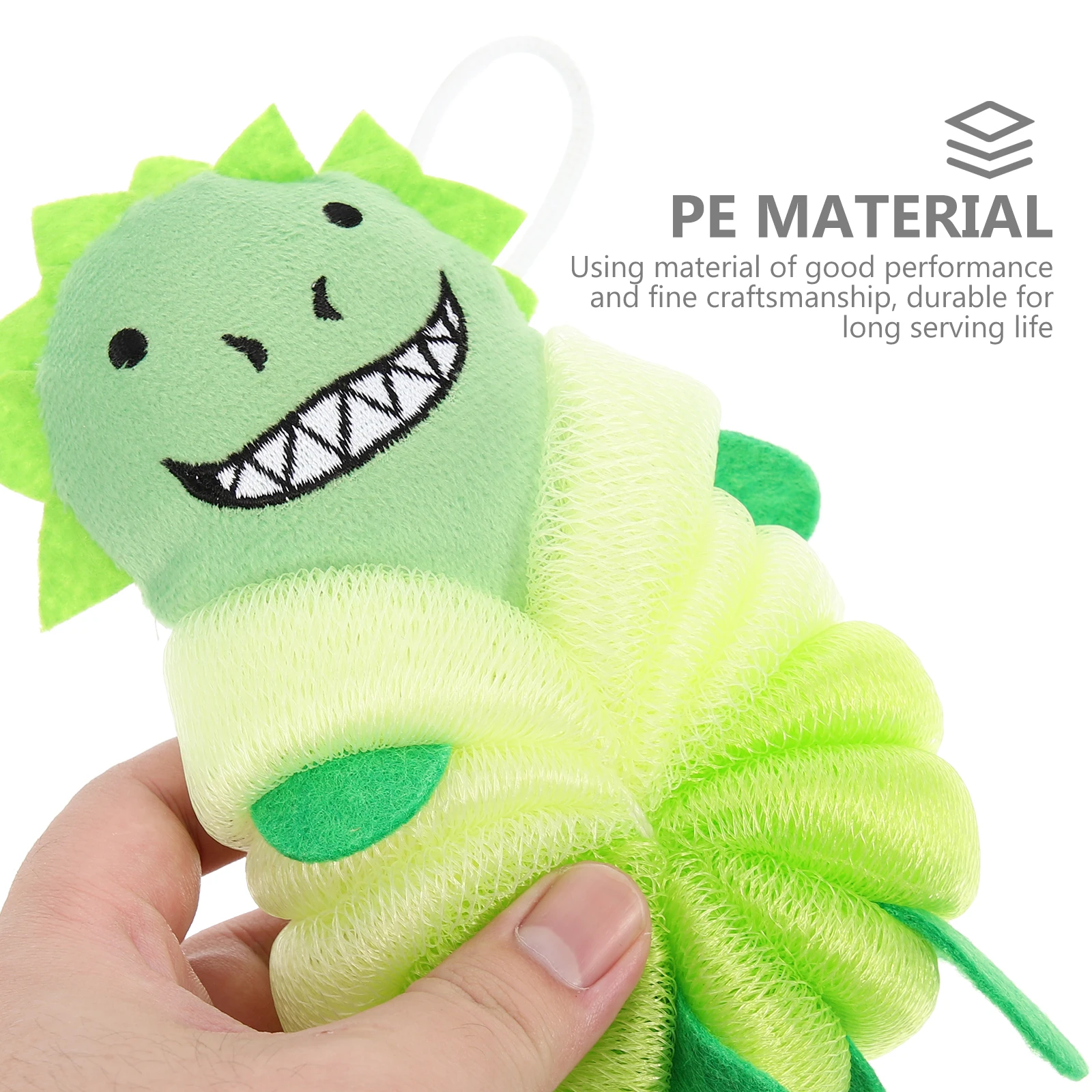 

2 Pcs Cartoon Bath Ball Exfoliating Sponge Brush Face PE Sponges for Body Scrubber Scrubbers