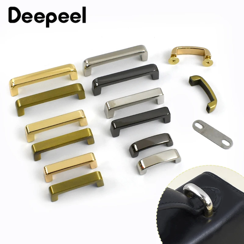 

4/10Pcs 13-38mm Metal Buckles Bag Arch Bridge Side Connector Clasp Screw Hanging Hook for Purse Handbag Strap DIY Accessories