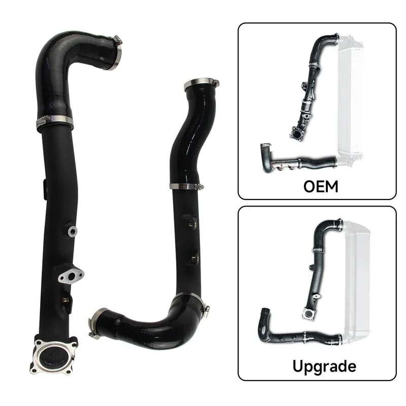 

For Toyota GR Yaris 1.6L 2020+ Upgraded Charge and Boost Pipe Kit 2.25" 57mm Aluminum Black