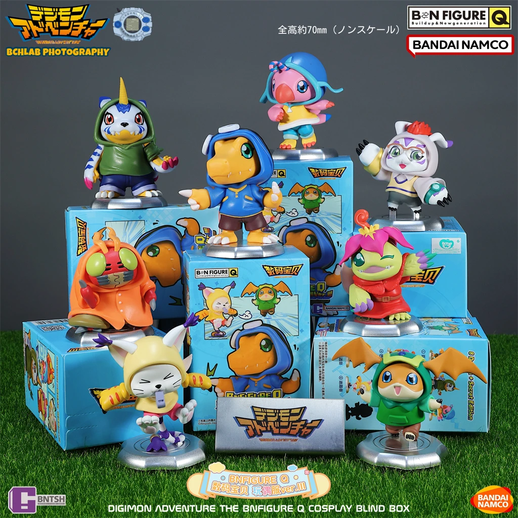 In Stock Digimon Adventure Third 03 Series Blind Box Toy Doll Cute Kawaii Anime Figure Agumon Gabumon Patamon Tailmon Tentomon