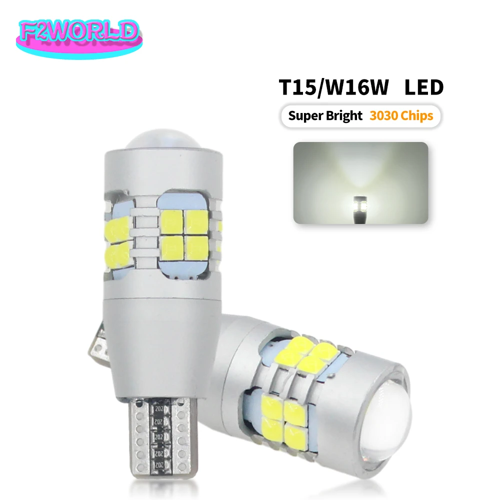 

10 шт., светодиодные лампы T15 3030 18SMD W16W 912 921, задняя фара, задняя фара, фонарь парковки, фонарь заднего хода, 12 В, белый для Mercedes BMW 5 серии E81 E87 E88 E8