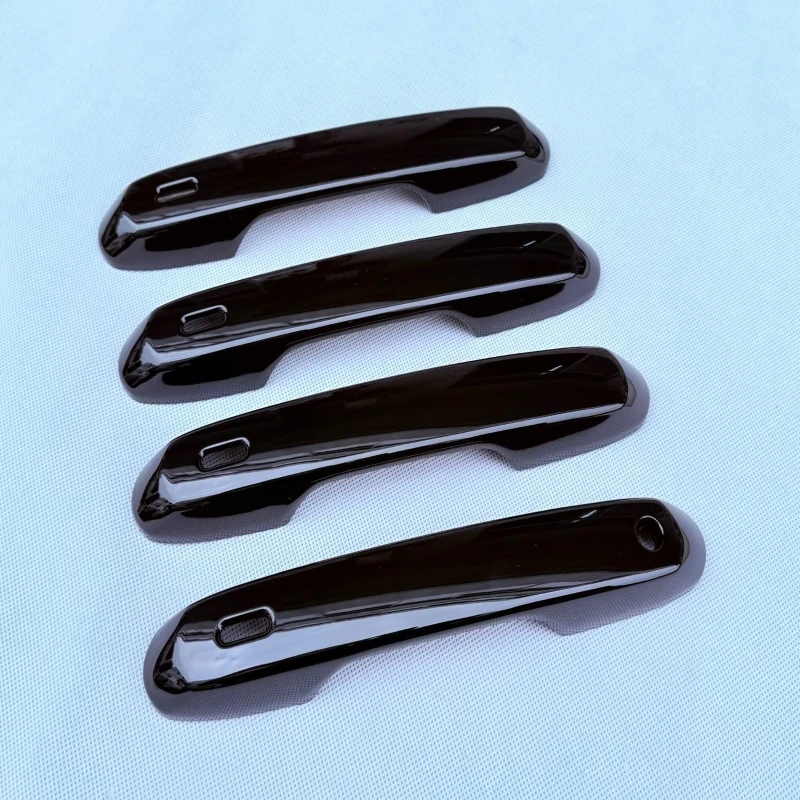 For Toyota Grand Highlander 2024 2025  ABS carbonfiber Chrome Side Door Handle door bowl Cover Trim Car Exterior Accessories