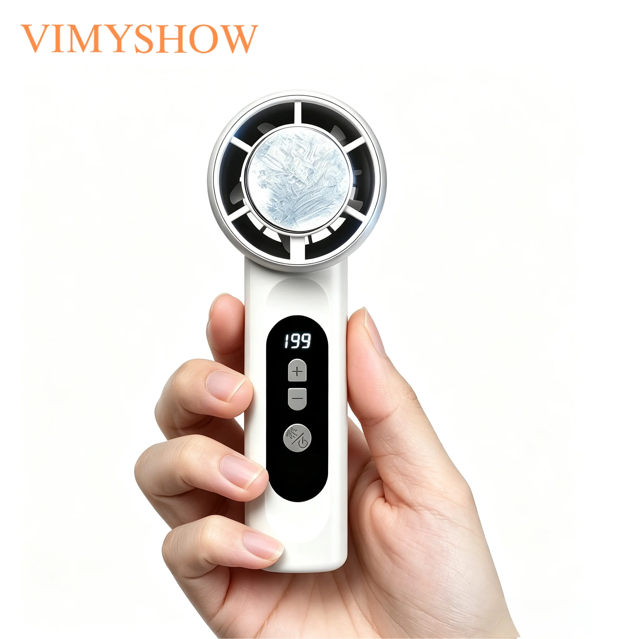 Rechargeable Turbo Mini Fan with Ice Cooler Handheld 199 Speed Personal Small Pocket Fan for Travel Outdoor Home Office