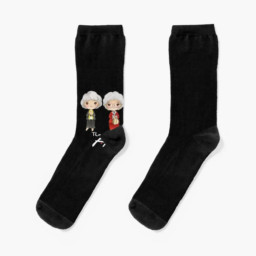 

thanks you for being a friend-golden girls Socks new year floral moving stockings Men's Socks Luxury Women's