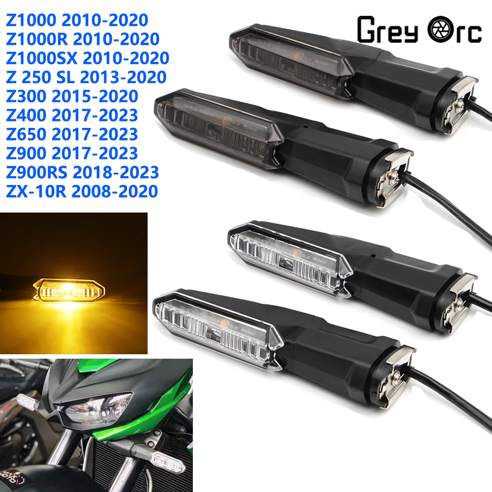 Motorcycle Turn Signal Flashing Light For Kawasaki ZX6R ZX10R ZX25R ER6N ER6F KLR650 Versys650 Versys1000 Versys X250 X300