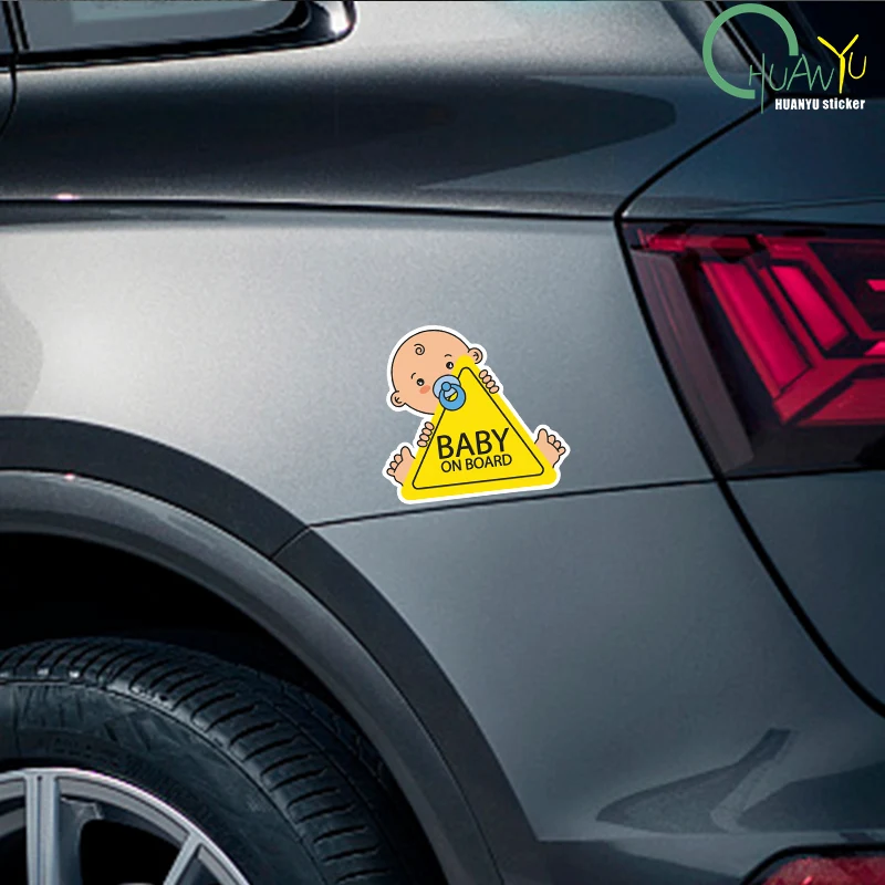 Baby on Board PVC Car Stickers Tuning Cartoon Window Decals Automobiles Decoration Personalized Bomb Ornament