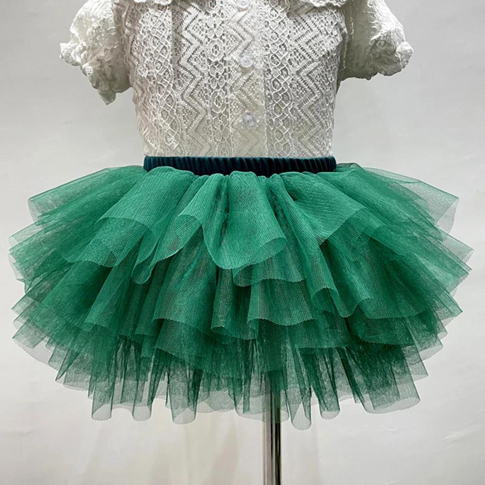 Baby Mädchen Tüllrock für Mädchen Tutu Prinzessin Ballkleid Pettiskirt Ballett Tanz Kinder Party/Geburtstag 6-lagiger Tüllrock 1-7 Jahre – Detail 12