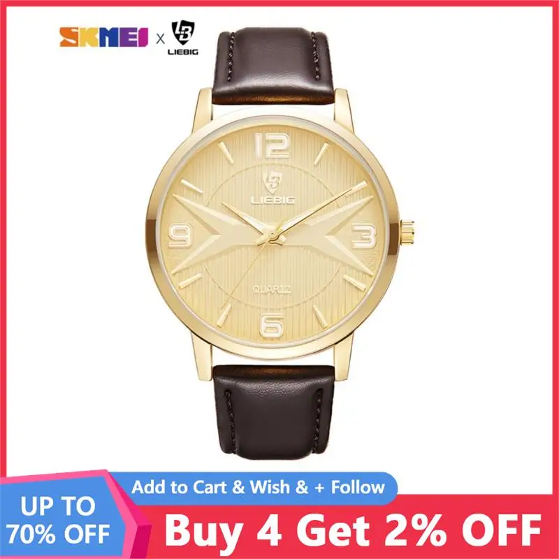 

LIEBIG New Fashion Genuine Leather Strap Quartz For Mens Simple Waterproof Watch Clock masculino L1032 Women's Wristwatches