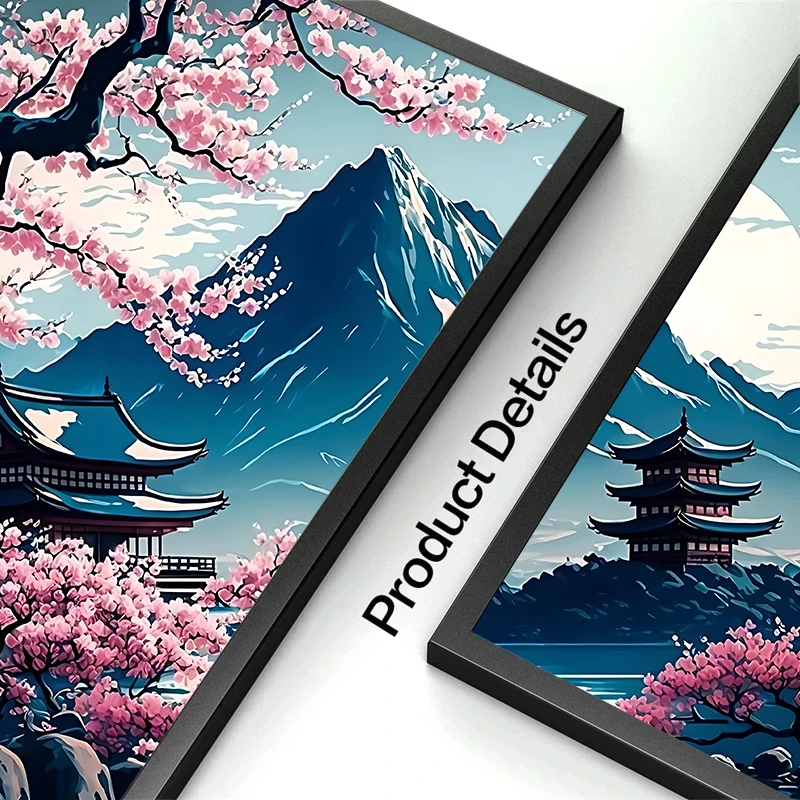 Japanese Landscape Poster Canvas Painting Print Wall Art Picture Bar Cafe Vintage Home Room Decor Aesthetic Mural Gift Frameless