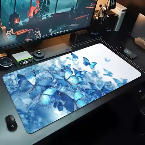 butterfly Mouse Pad 500X1000 mm Large Gaming Mousepad Gamer XL Rubber Otaku Keyboard Pad Laptop Desk Mat