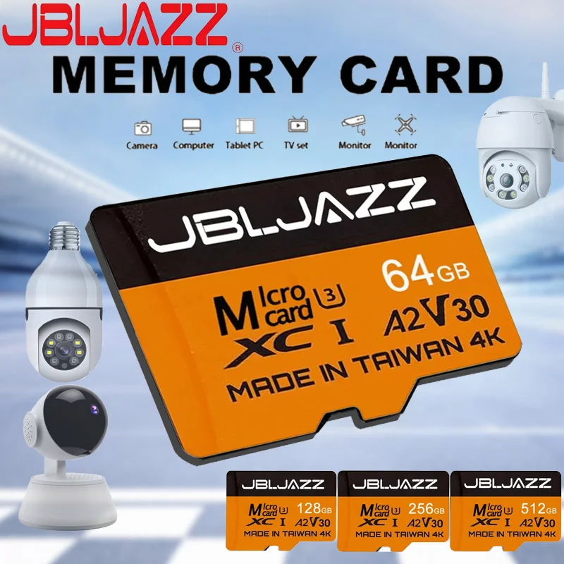 Tarjeta de Memoria Ultra Micro SD A2 C10 Flash TF para Teléfono y Tablet, 64GB 128GB 256GB, Tarjetas de Almacenamiento Micro SD, Máx. 100Mb/s