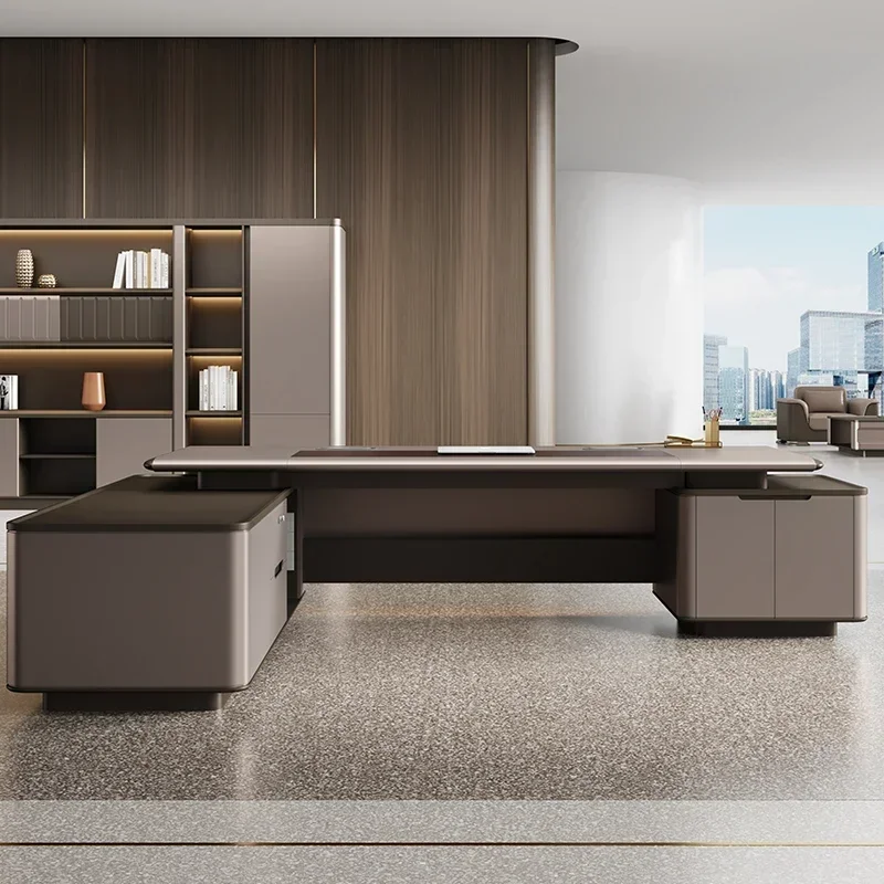 Women Storage Office Desk European Quality Luxury Work Conference Office Desk Work Reception Escritorio Oficina Patio Furniture