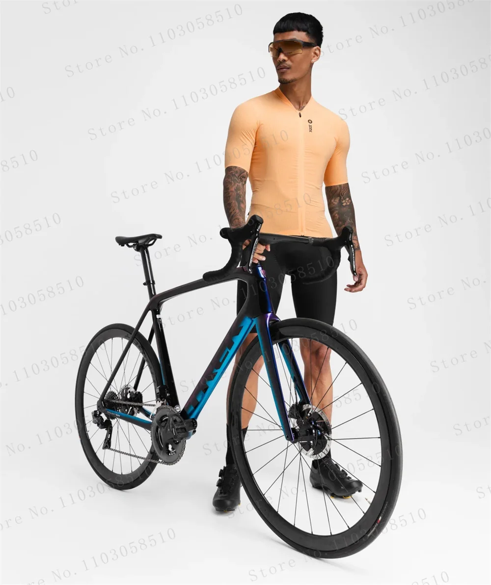 SIROKO-Conjunto de Jersey de ciclismo para hombre, ropa de ciclismo de manga corta, Maillot transpirable, pantalones cortos con pechera, 2025