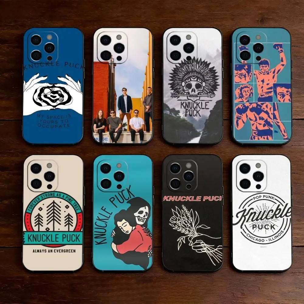 

Knuckle Puck Phone Case For iPhone 17,16,15,14,13,12,11 Plus,Pro Max,XS,Soft Silicone Black Cover