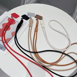 Universal Crossbody Leather Strap Chain For Smart Mobile Phone Case iPhone 120CM Sports Leather Colorful Nylon Single Cord Rope