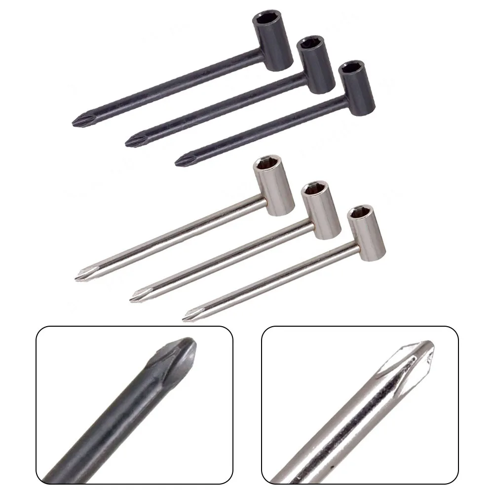3PCS Guitar Truss Rod Adjusting Wrench 6.35/7/8mm Metal Hexagon Socket Acoustic Guitar Truss Pole Spanner Repair Tools