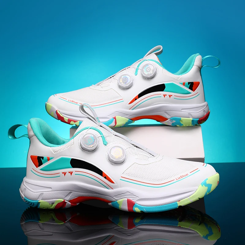 Badminton Shoes Table Tennis Shoes Breathable Volleyball Anti Slip Competition Couples Resistant Professional Athletic Sneakers
