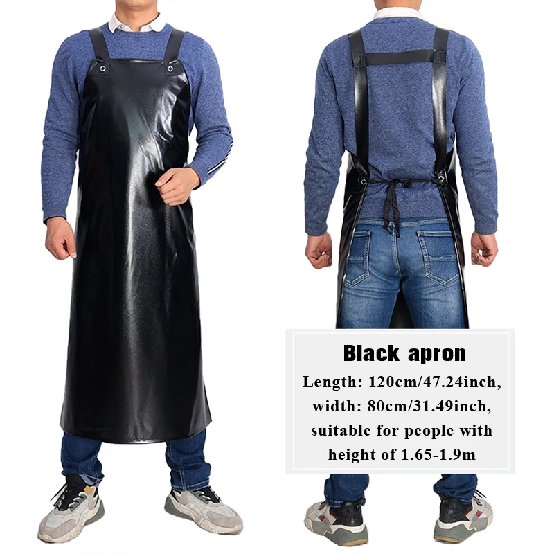 Beef Tendon Oil-proof Waterproof Heavy-duty Butcher Apron Kitchen Apron Vest Labor Insurance Aquatic Work Clothes Unisex