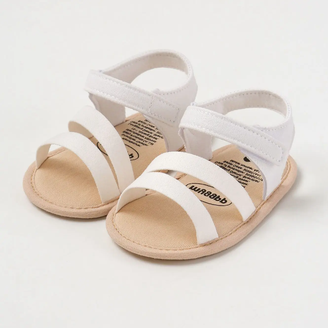 صنادل صيفية رائعة للفتيات الصغيرات، صندل ناعم لحديثي الولادة، حذاء مريح بنعل قطني أنيق ومضاد للانزلاق للأطفال الصغار