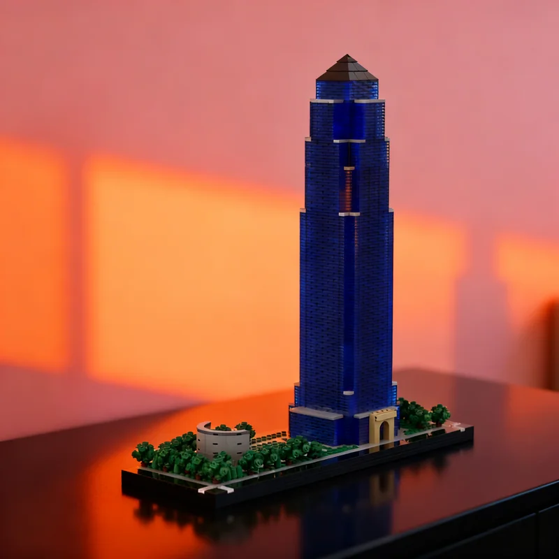 

6286 деталей MOC: Архитектурная модель Башни Уиллиамса (1), конструктор, креативный подарок, декор для демонстрации, сборка, премиум-класс, для взрослых и детей