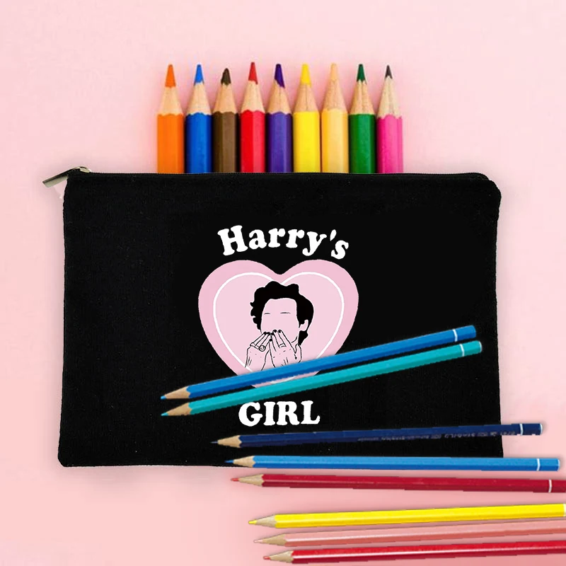 

Singer Song Lover Fans Makeup Bag Best Gift Harry's Girl Pattern Cosmetic Case HS Fans Gift Women Travel Lipstick Bag