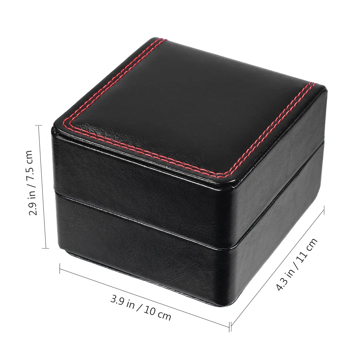 Watch Box Premium PU Leather Single Slot Storage Case with Removable Pillow Jewelry Display Gift Organizer
