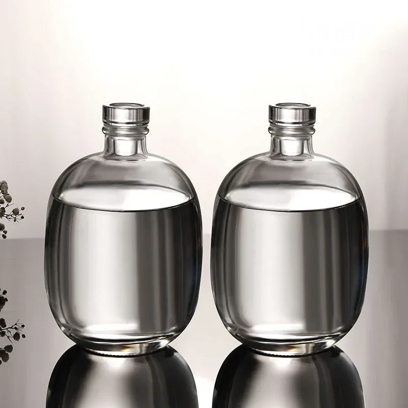 Clear/Matte classical party home lead-free glass bottle wine decanter barware