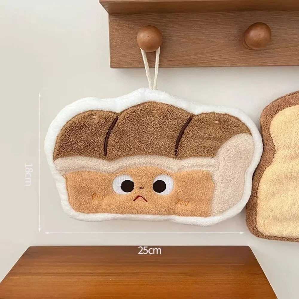 High Quality Cartoon Hand Towel Coral Velvet Thickened Kitchen Handkerchief Absorb Water Hanging Hand Wipe Kitchen