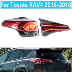 US Version LED Tail Light Lamp For TOYOTA RAV4 2016 2017 2018 Rear Light Brake Light Turn Signal Lamp Reversing Lamp With Bulb