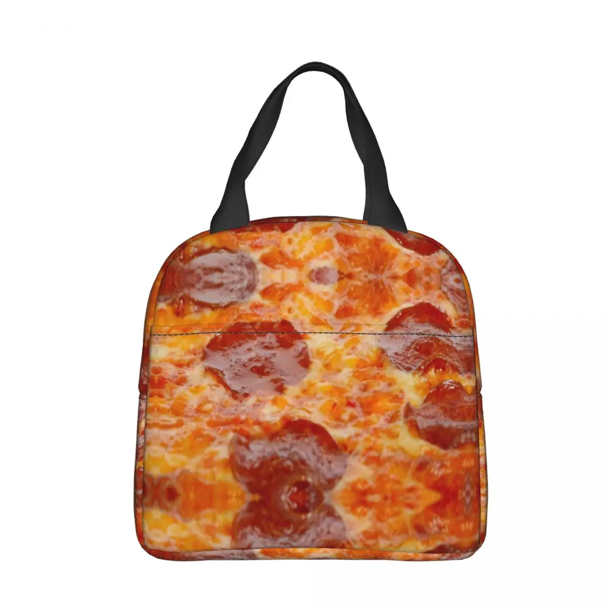 Pizza Insulated Lunch Bag Leakproof Food Lunch Container Thermal Bag Tote Lunch Box College Travel Men Women