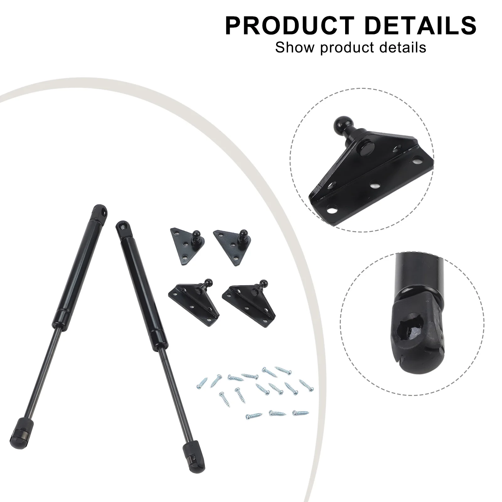 Aplicación de Camper Van como se muestra en la figura, accesorio de resorte de presión de aire para elevación de escotilla de barco, soporte de puerta de Camper