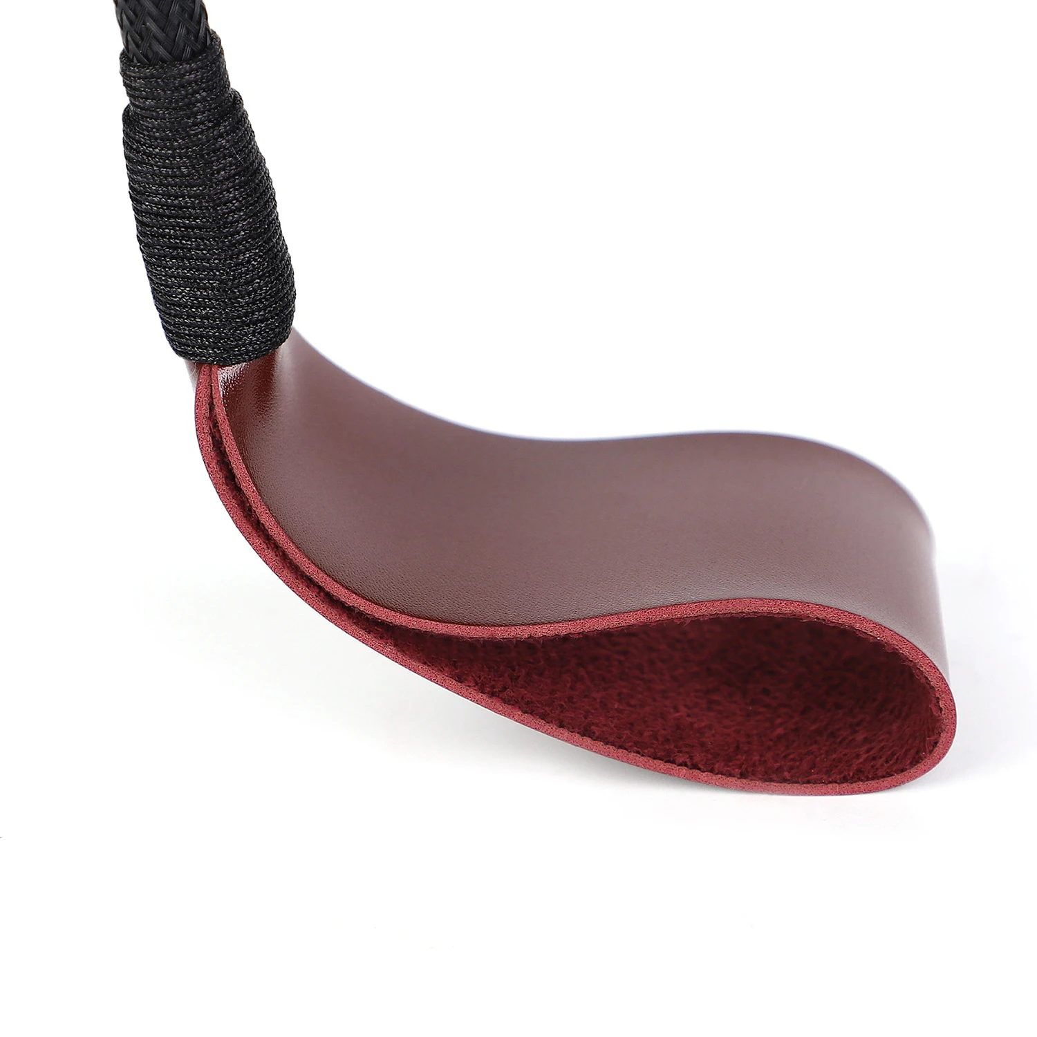 بو الجلود ركوب الحصان سوط ، عالية الجودة ، النبيذ الأحمر ، المحاصيل الفروسية ، المحاصيل