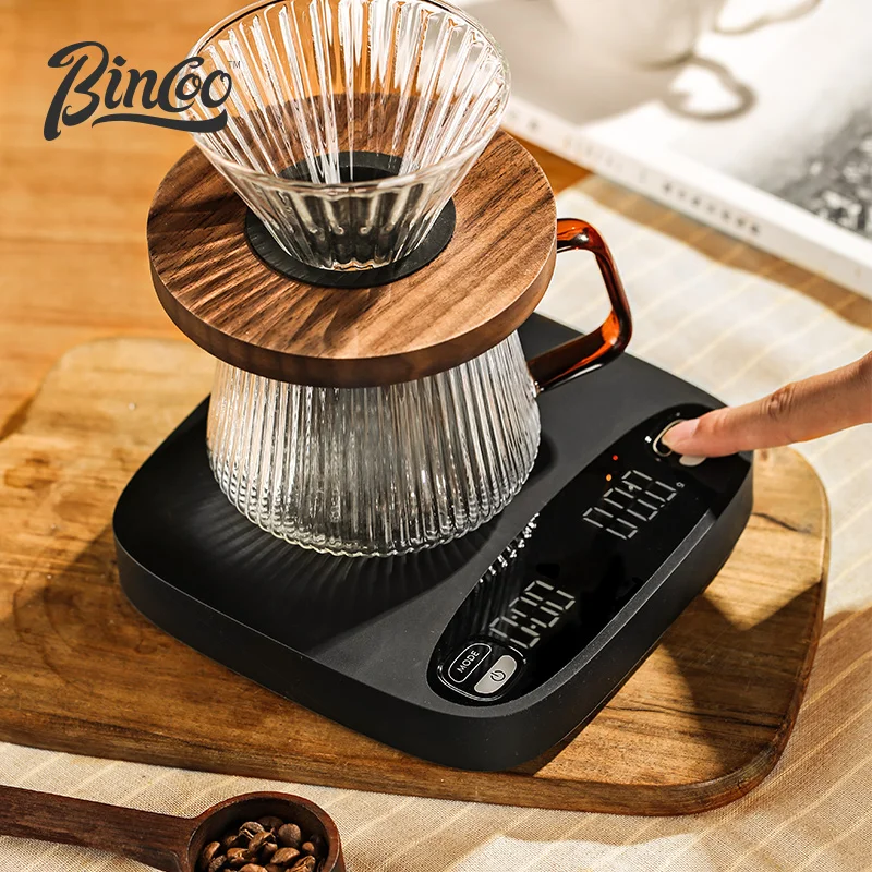 

Bincoo Digital Coffee Scale Smart Kitchen Scale With Timer USB Charging Light Weight Mini Digital Scale