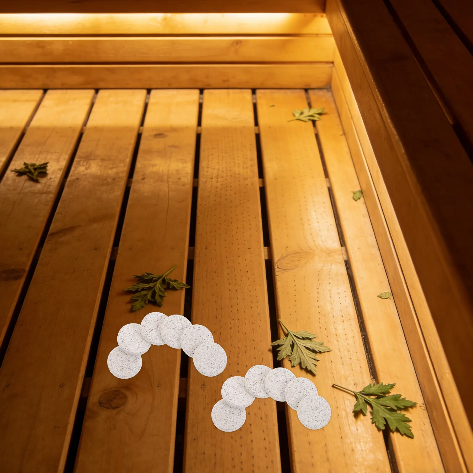 

100 шт. гладких каменных подушек для сауны, натуральный камень, 0.98x0.2 дюйма, для парной, для сидений, замена каменных подушек для сидений в сауне