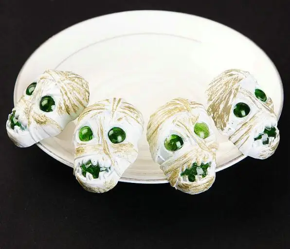 Halloween soft toys ring Cute eyes and pumpkin lights ring luminous finger ring Children's holiday gift YH916