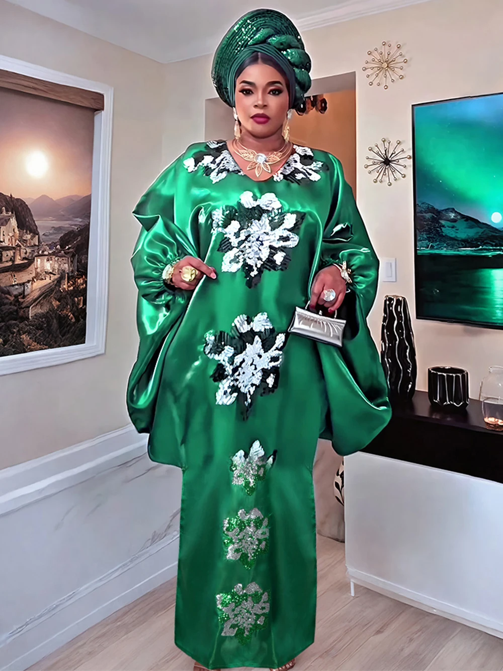 

African Dresses For Woman Turkey Africa Clothing Elegant Wedding Party Evening Long Dress Plus Size Dashiki Maxi Robes Kaftans